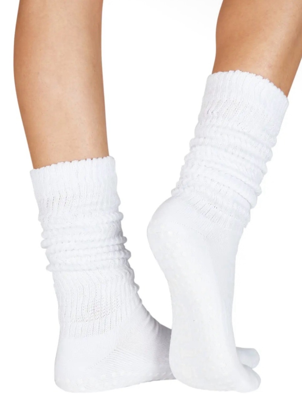 Souls. White Cloud Socks — Non-Slip Slouch Socks size Medium / Large